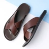 Brown beach footwear