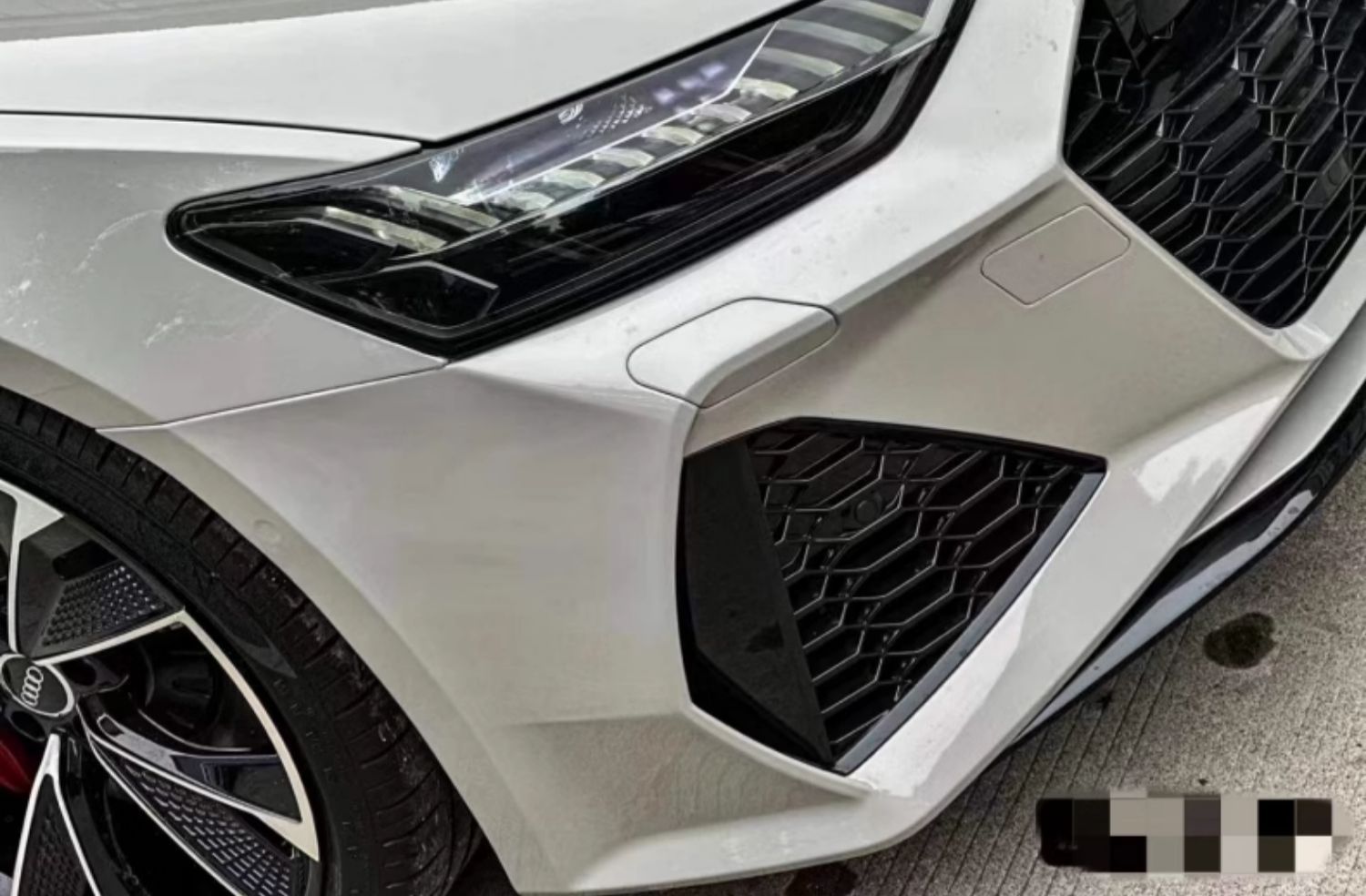 19-24 Austrian a7 modified S7/RS7 honeycomb middle net large surround front bar assembly A7 black warrior 24 wholesale