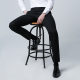Les Wafi 2021 New Slim-fit Straight Pants Men's Work Business Casual Black Suit Pants