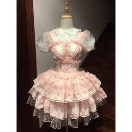 渔老板正版祈愿lolita多巴胺连衣裙少女(不含礼帽内搭甜心