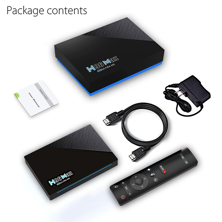 Source factory spot network H96max network set -top box 8K decoding dual -frequency WIFI high -end TV set -top box