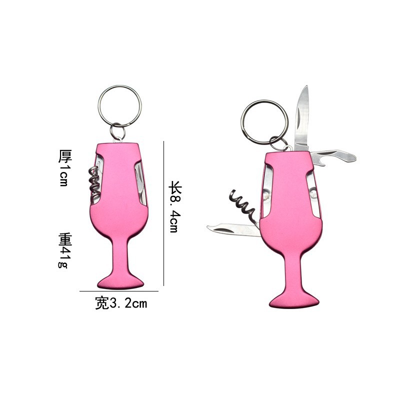 Fabricante al por mayor llavero multifuncional cuchillo de regalo camping portátil plegable cuchillo abrador de botellas archivos de tijeras image 3