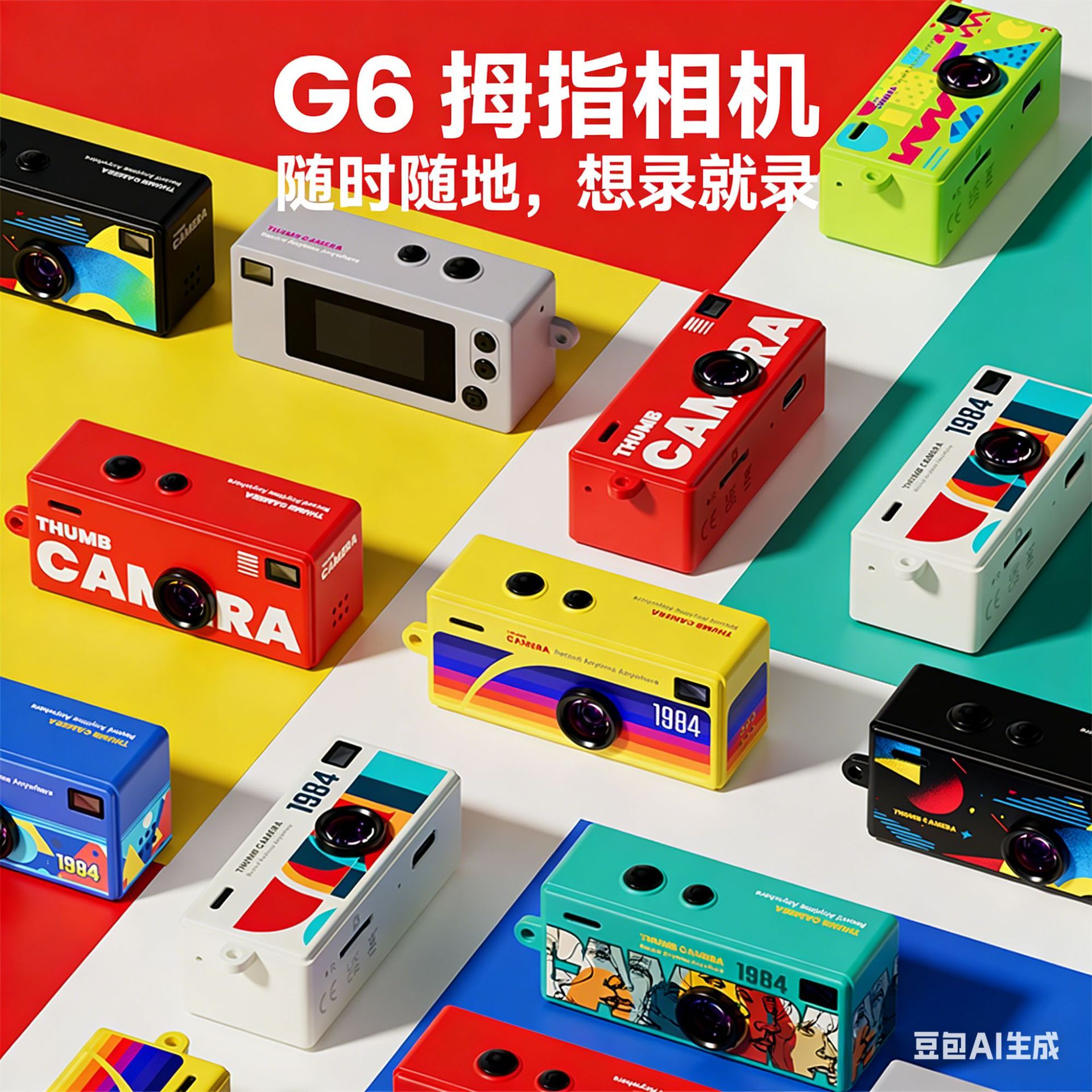 New Cross-Border Mini Pocket Thumb Camera Backpack Pendant That Can Take Pictures and Upload Them to Mobile Phones, Suitable for Students and Portable Use