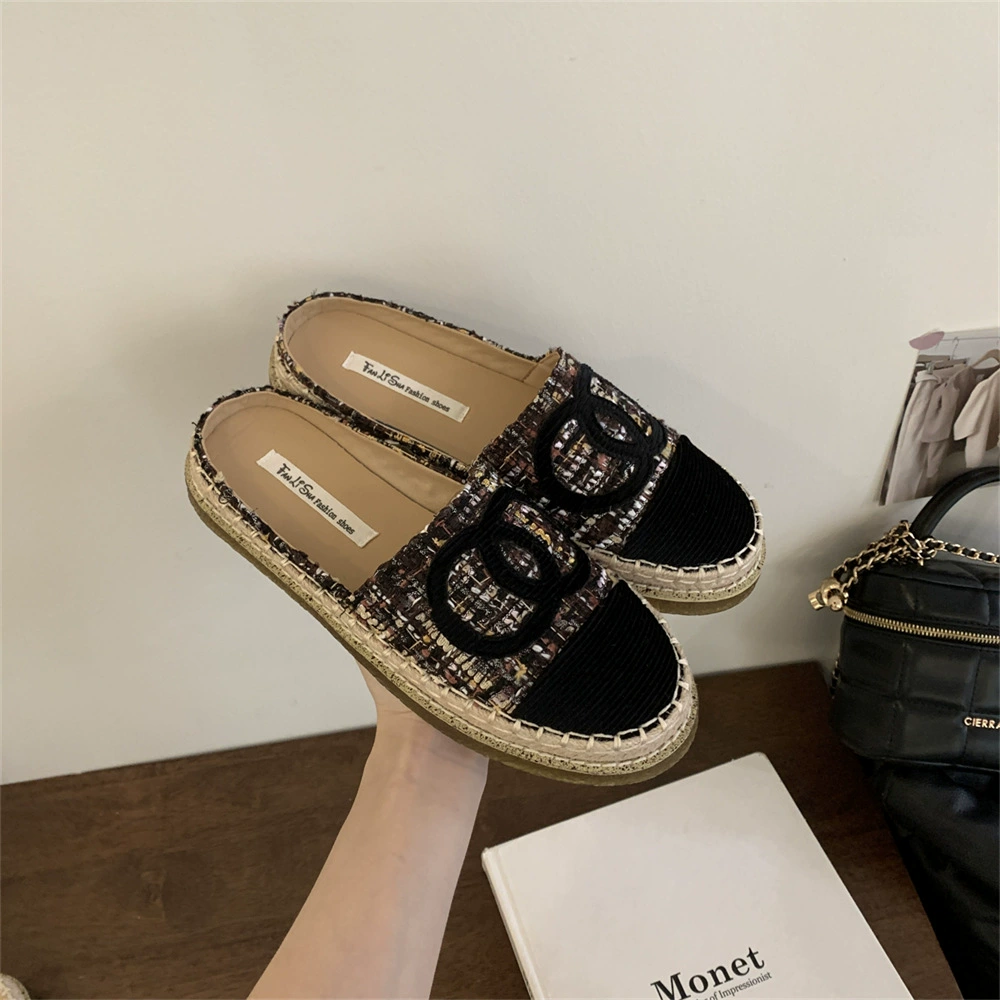 Обувь на платформе, шлепанцы, летняя обувь, французский стиль, стиль Chanel