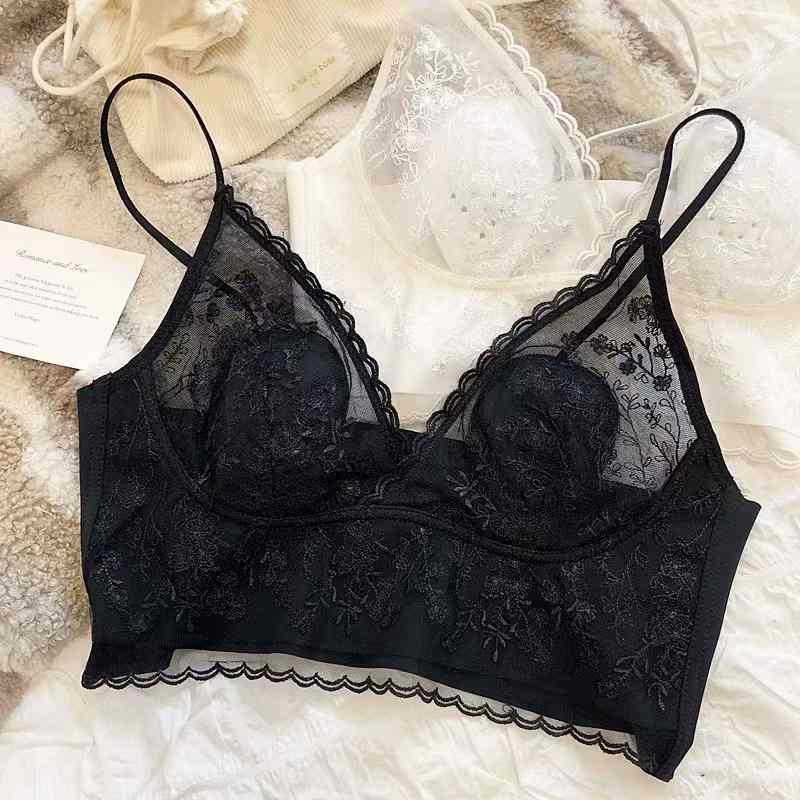 Venta directa de fábrica Comercio electrónico transfronterizo Sudeste de Asia Vietnam Tailandia Ladies Sin costuras Lace Conejo Ear Cup Recolección de sujetador lateral