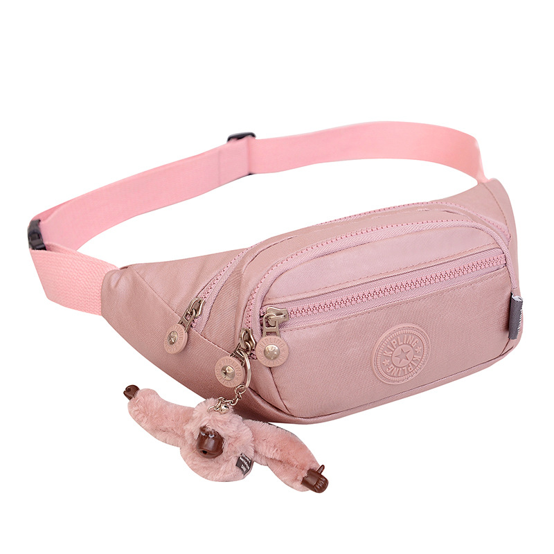 2023 nuevo bolso de pecho bolso crossbody bolso de hombro de tela impermeable brillante pequeño mono colgante de compras bolso de pecho Live Streaming drenaje