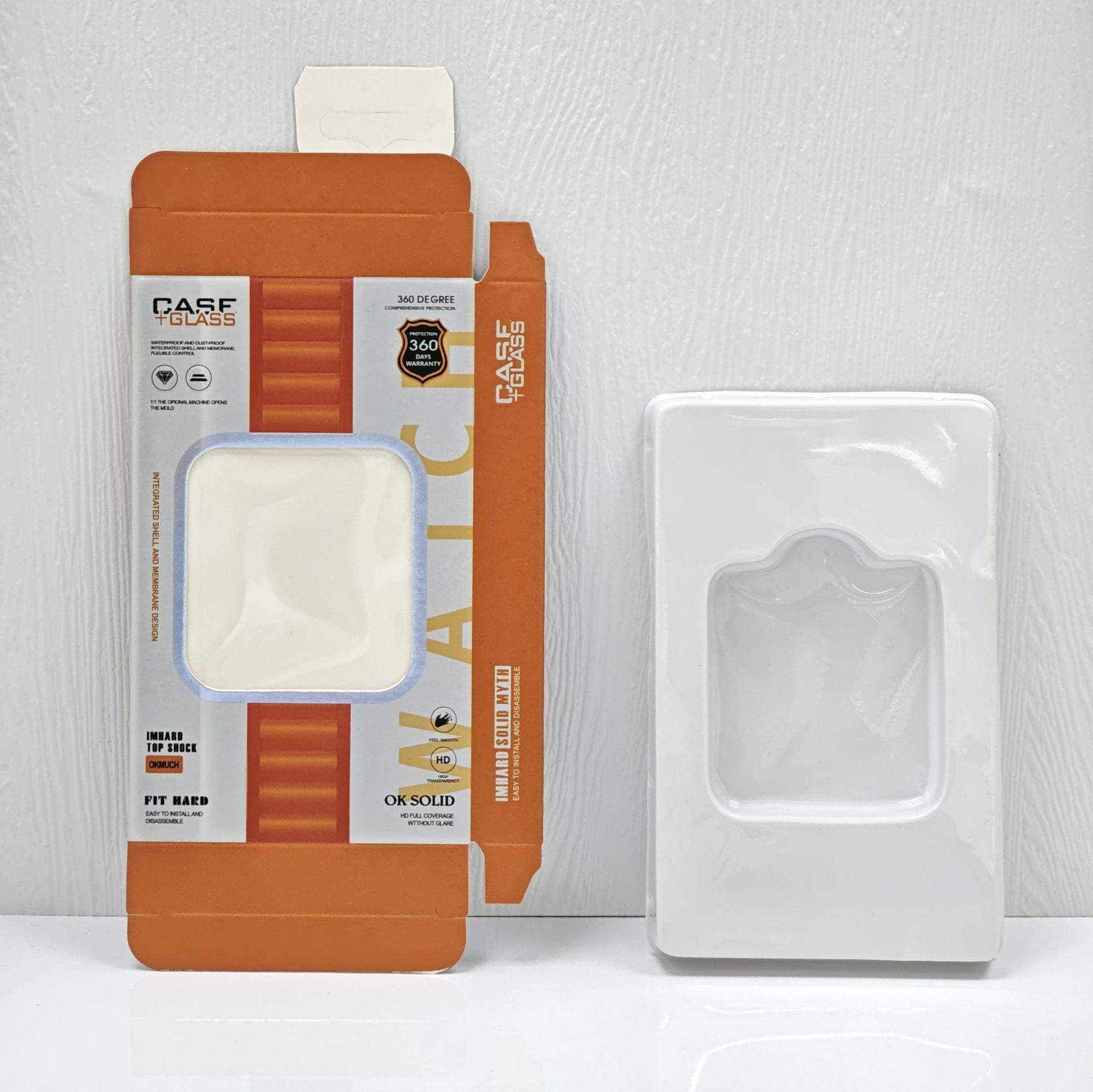 실버 카드 오렌지 두꺼운 흰색 물집