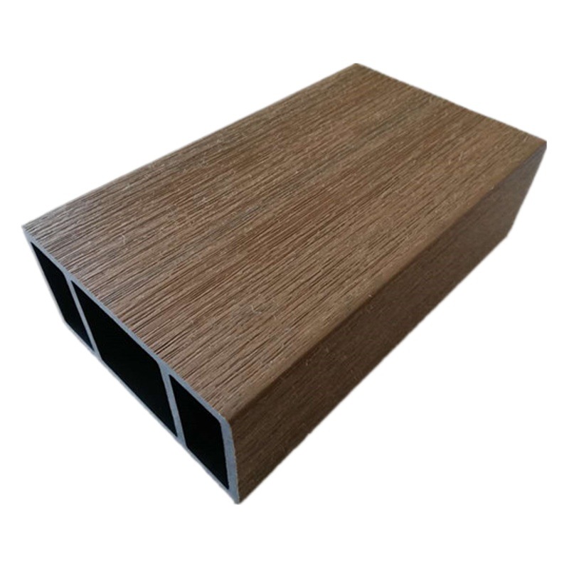 Valla de madera de plástico al aire libre valla de segunda generación columna de coextrusión patio exterior corredor barandilla paso cuadrado 120*60 tubo