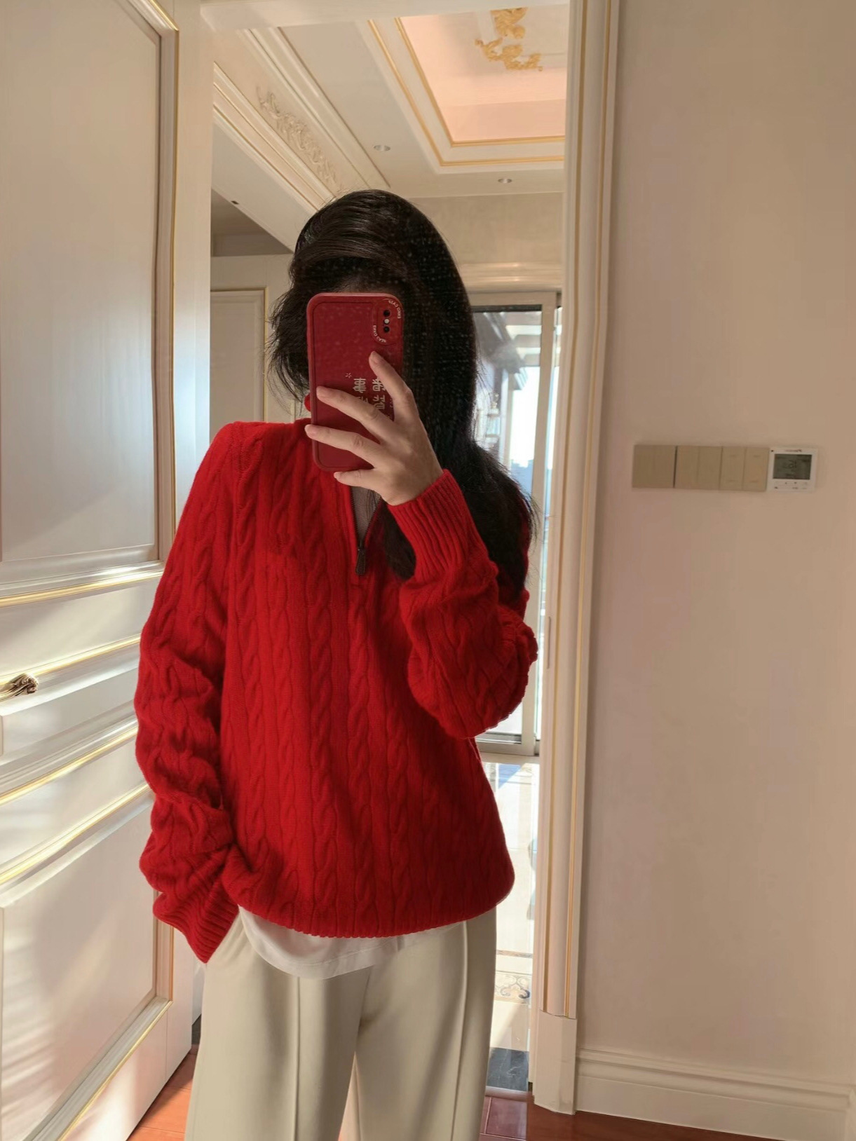 Quality woolen cashmere classic pony