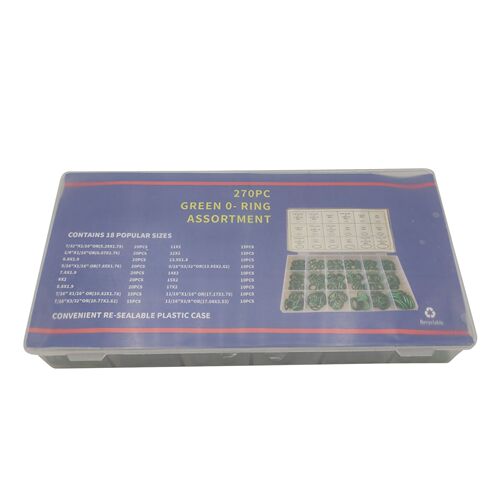 270PC green sealing ring repair boxed O-ring nitrile rubber ring gasket resistant to high pressure and high temperature rubber ring