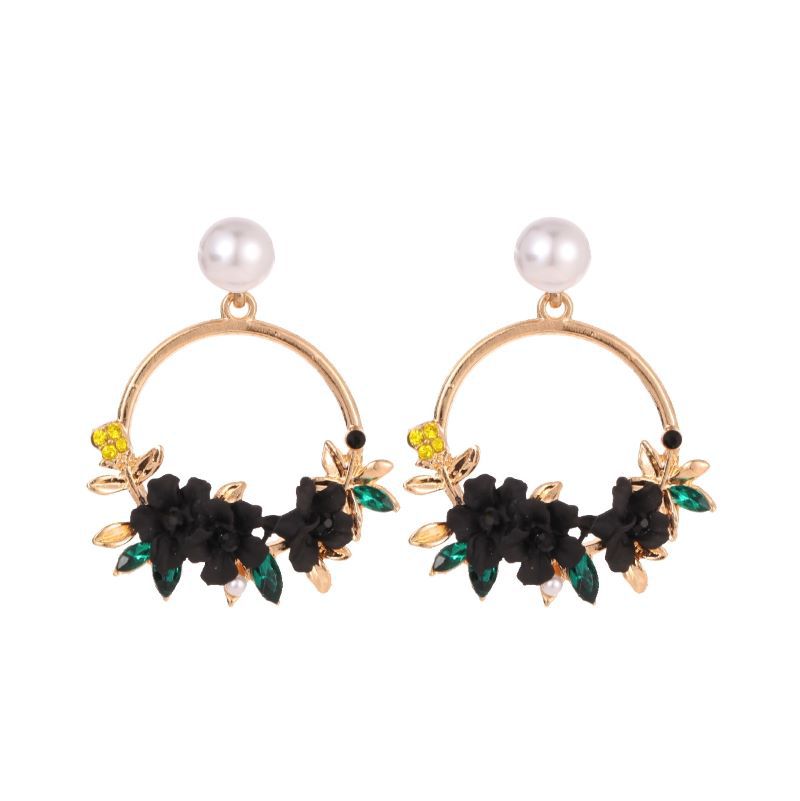  Pendientes de flores con perlas de cerámica suave - Estilo coreano Ins, mismo estilo que celebridades en línea, dulces - Producto estrella para mujer en AliExpress image 14