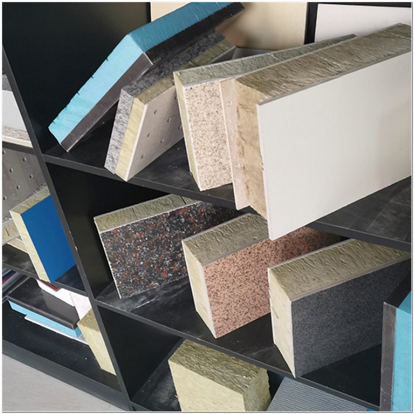 深灰色防火阻燃装饰保温一体板工程 外外墙装饰保温一体板