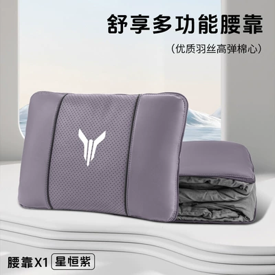 Headrest | Dreamer Multifunctional Lumbar Pillow - lantu-xingheng-purple-multifunctional-lumbar-pillow-quilt