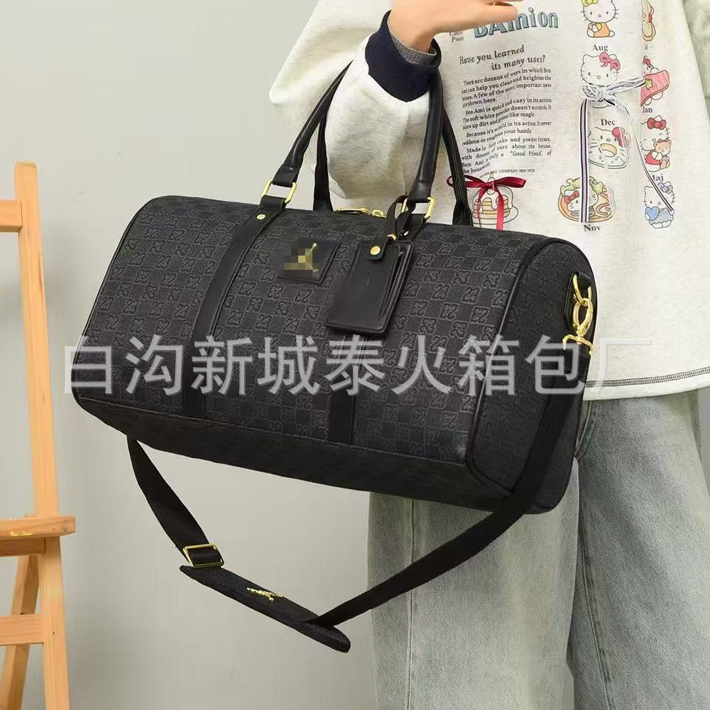 Fashion Trendy Brand Checkerboard Backpack Junior High School College Bag Travel Shoulder Crossbody Bag Men's and Women's Sports Backpack