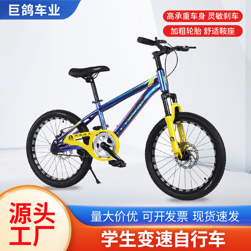 Cross-Border Wholesale Adult Student Variable Speed Bicycles Children's Front and Rear Shock-Absorbing Road Bikes Medium and Large Children's Mountain Bikes