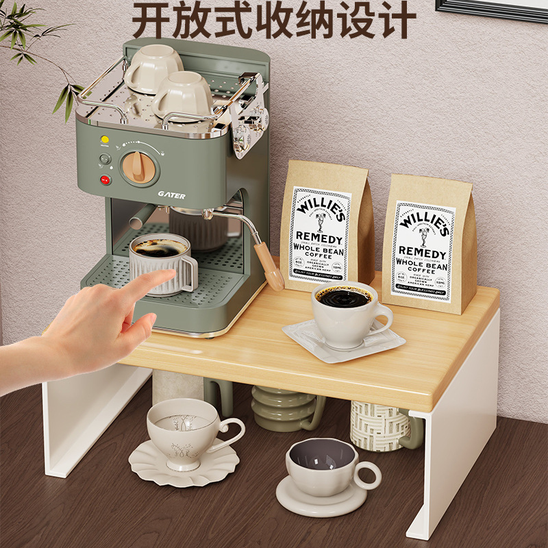 Organizador de Tazas de Mesa de Madera para Mesa de Comedor