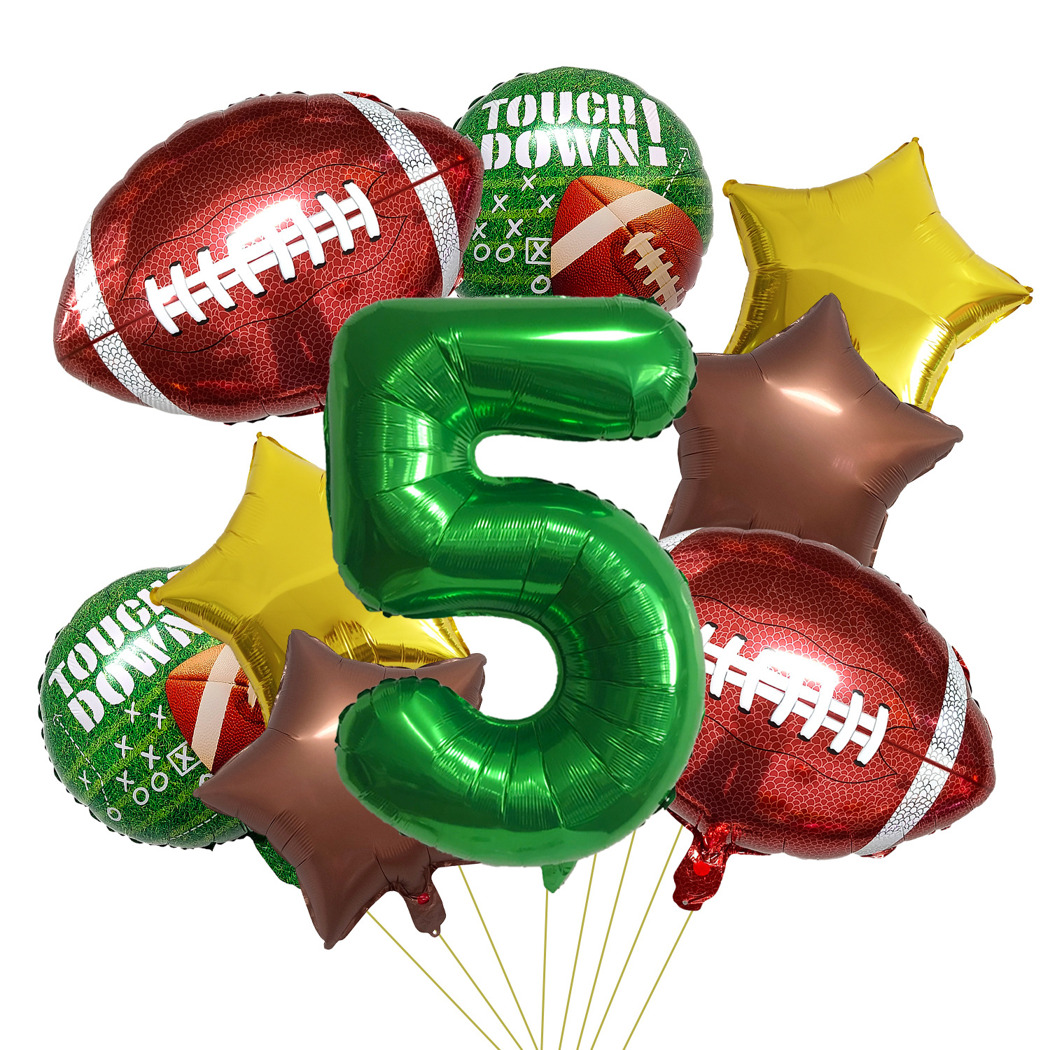 New Rugby Aluminum Film Balloon Set 32 Inch Digital Super Bowl Game Party Champion Decoration Scene Layout