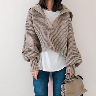 �W���r�Ќ��Ië��ᘿ�����Ů knit sweater pullover top women