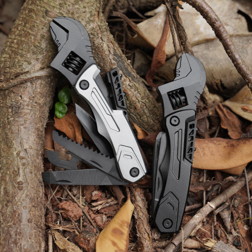 Manufacturer supplies multi-function adjustable wrench repair portable camping multi-purpose adjustable live mouth multi-purpose wrench wholesale