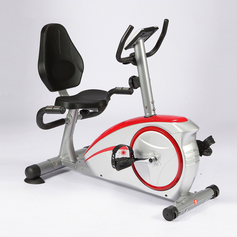 Aptitud comercial control magnético horizontal coche entrenamiento de rehabilitación equipo auxiliar para dormir coche pedal bicicleta de ejercicio
