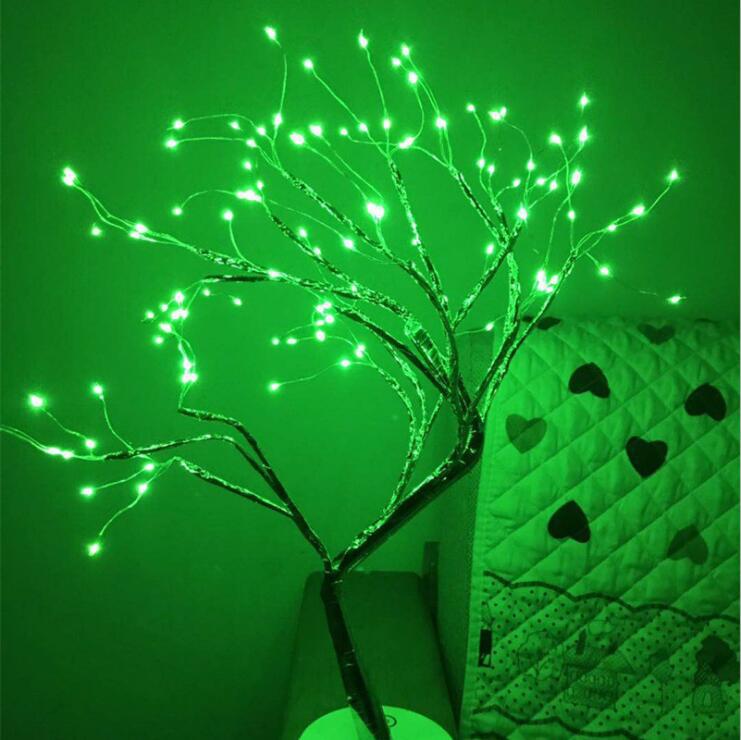 Venta directa de fábrica, luces navideñas transfronterizas, luces led de árbol de luciérnaga, luces decorativas estrelladas para regalo de cumpleaños