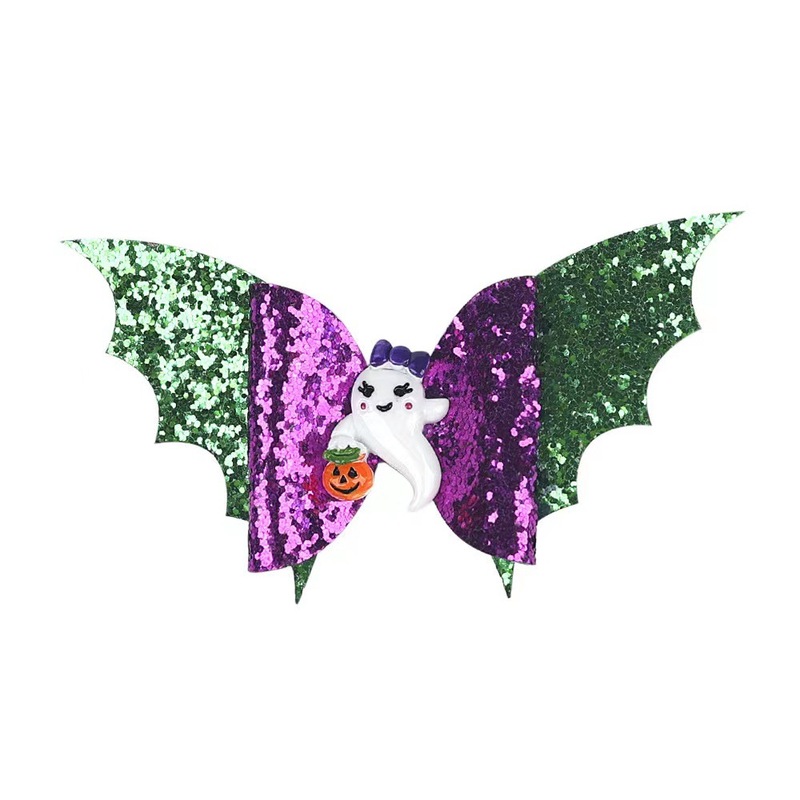 欧米のハロウィーン子供の髪飾りカボチャ革コウモリの髪飾り|undefined