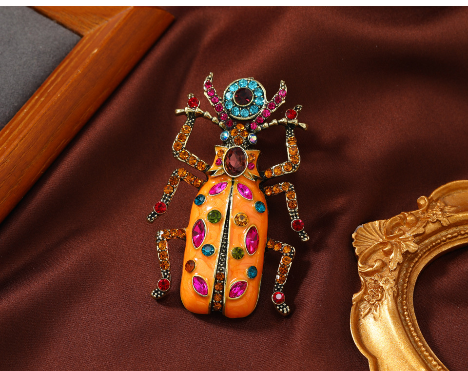 Retro Style Retro Pin Insect Alloy Enamel Unisex Brooches