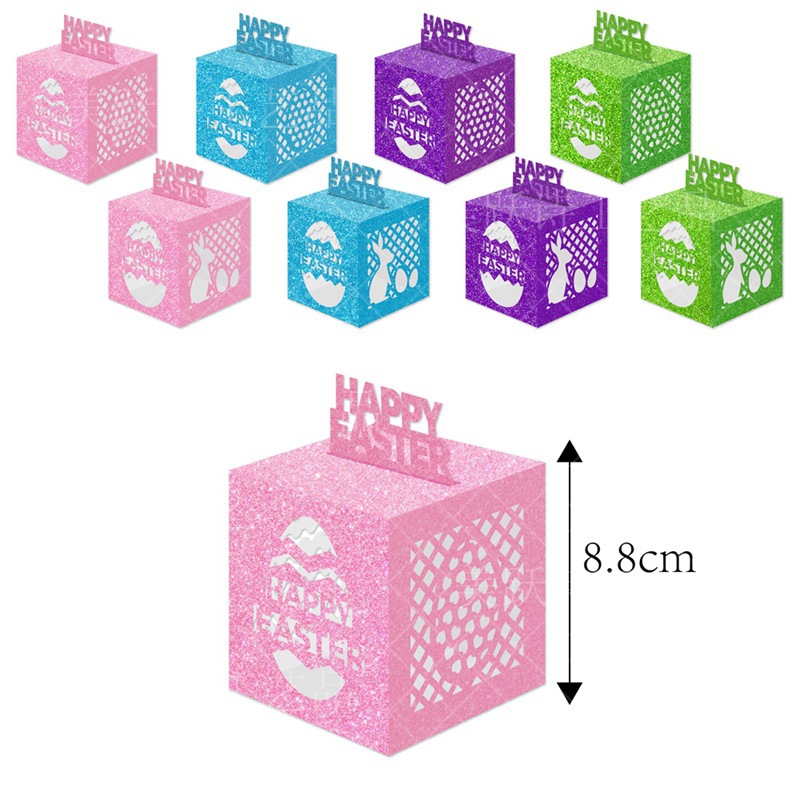 2024 Pascua fiesta decoración huevo caja feliz Pascua atmósfera decoración hueco Conejo caja