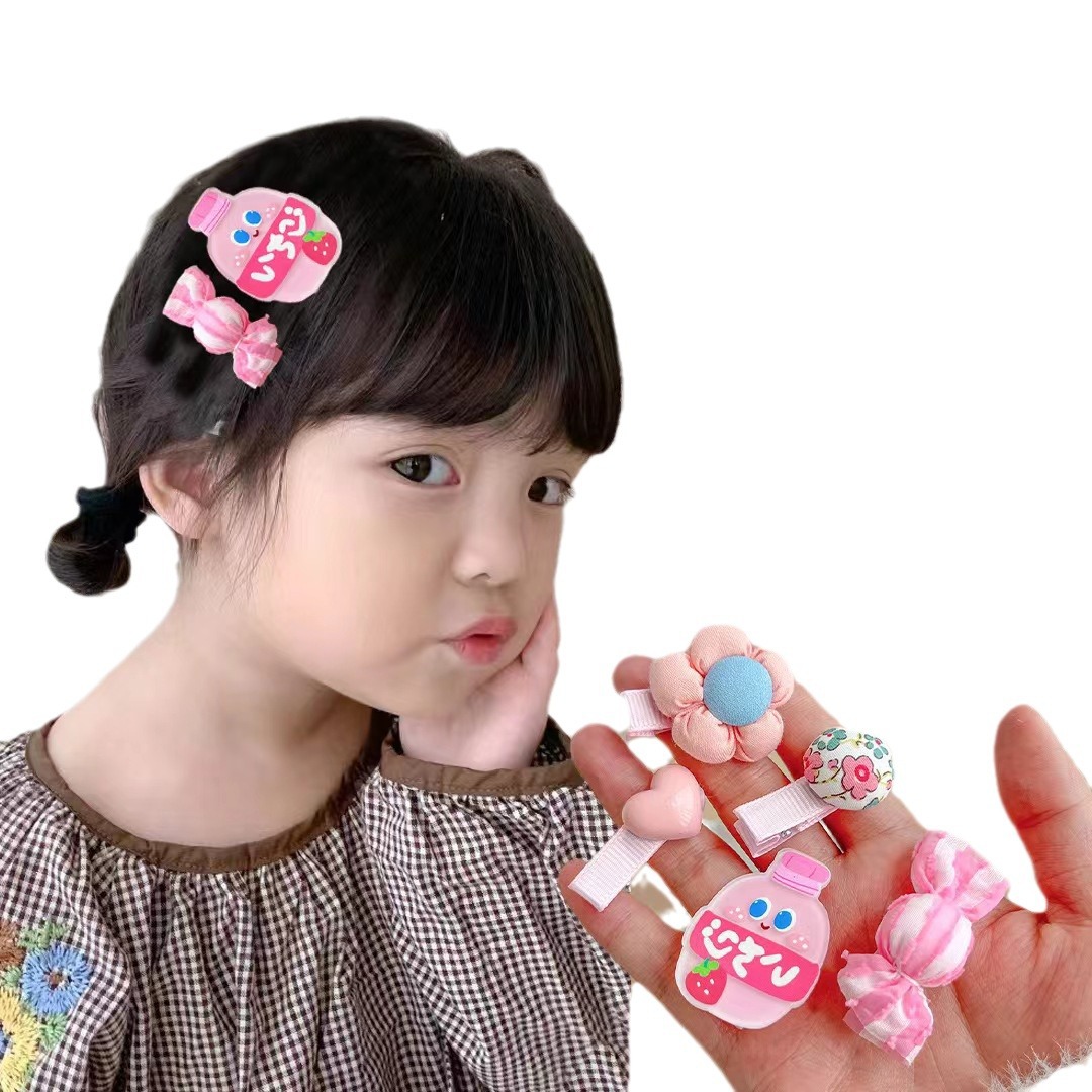 Nuevo clip para el cabello de bebé no daña el cabello de bebé lindo tarjeta de super germinación tocado de boca de pato para niños pequeños clip para bebés pequeños
