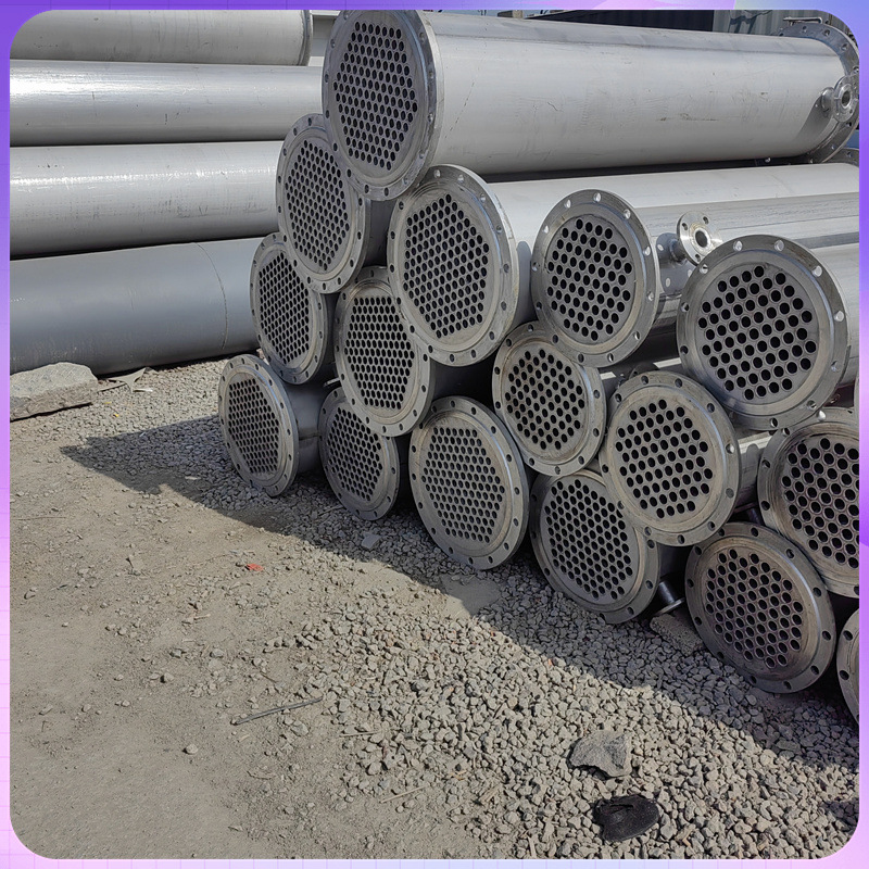 二手钛材冷凝器 1-10平方管式换热器 换热设备