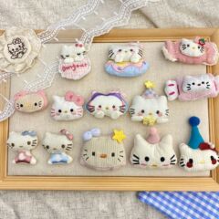 25 新しいキティ猫人形人形セット DIY 手作りクリエイティブ子供服アクセサリー卸売