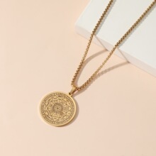 2025秋季新款七大天使魔法阵吊坠项链不锈钢简约潮流饰品小众设计