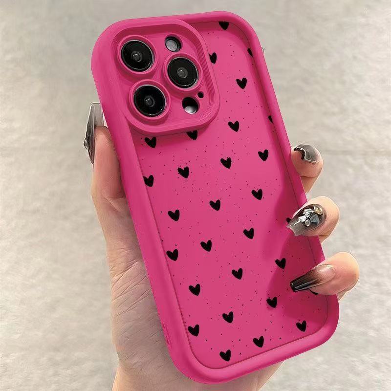 Amor japonés y coreano para iPhone 16pro funda para teléfono móvil Apple 15 transfronterizo 14pro/13promax nuevo 12