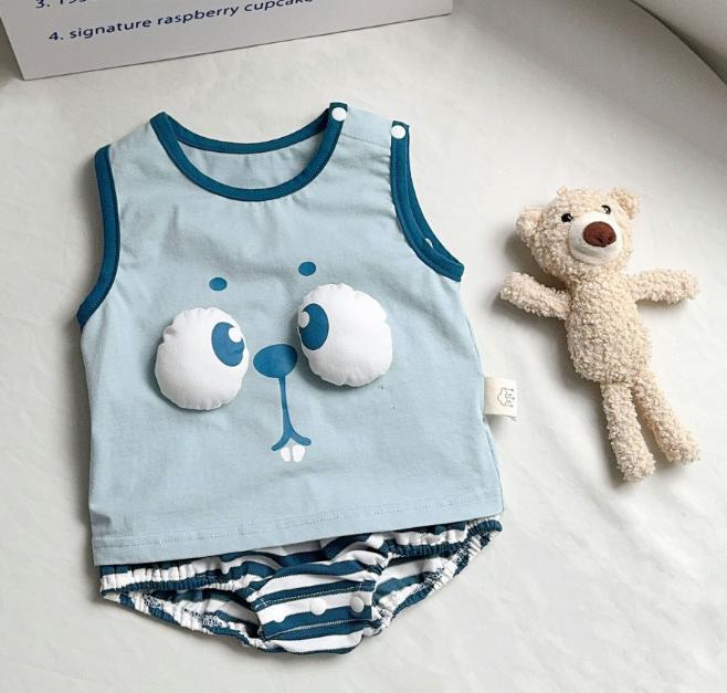 [Liquidación de verano para bebés y niños] mono de bebé verano nuevo traje de bebé ligero y transpirable