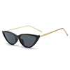 Brand retro sunglasses for beloved, fitted, European style, cat's eye