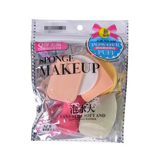 Sponge powder puff makeup artist studio special dry and wet dual-use no card powder no slag makeup egg 6 pieces powder puff set