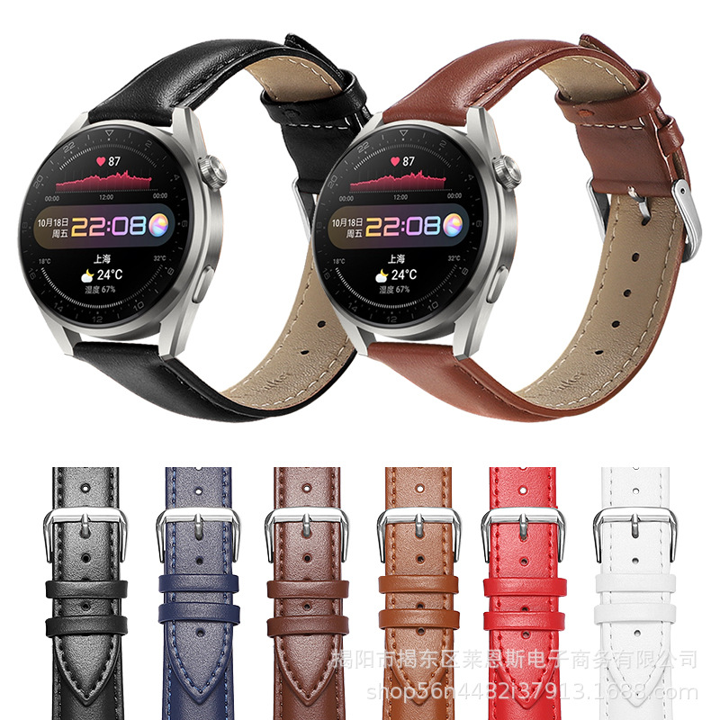 Para Huawei GT3 correa de reloj de cuero 22mmgt2watch3pro universal Gloria mágica correa de reloj