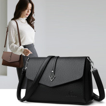 高级质感中老年包时尚大气女士单肩包斜挎包大容量妈妈包软皮背包