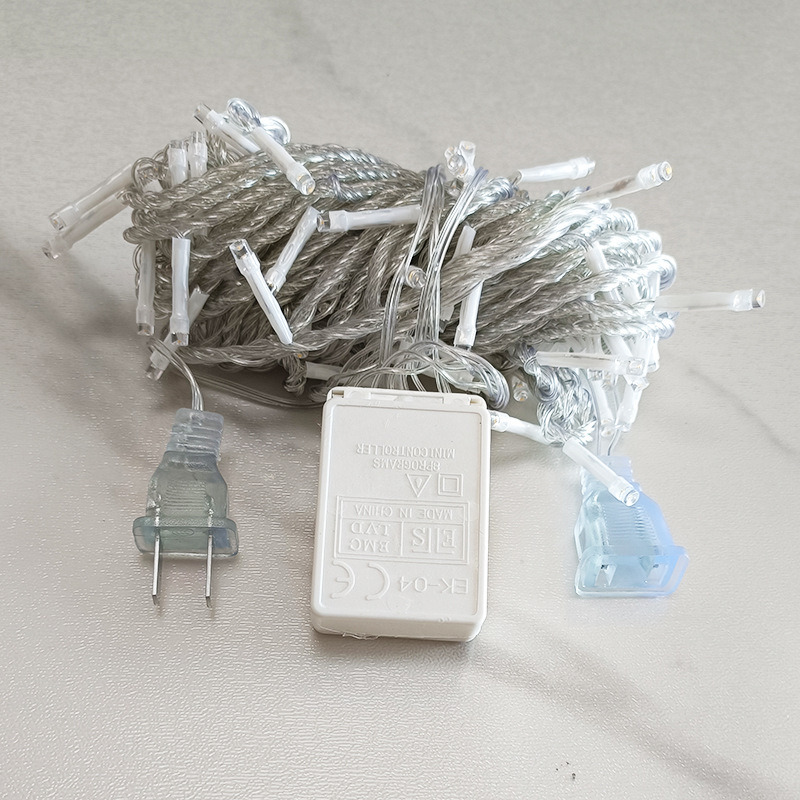 Luz de estrella LED, luz de color pequeña, luz intermitente, luz de cadena, gypsophila, luz de árbol colgante al aire libre, luz de paisaje, decoración de año nuevo, luz ambiental