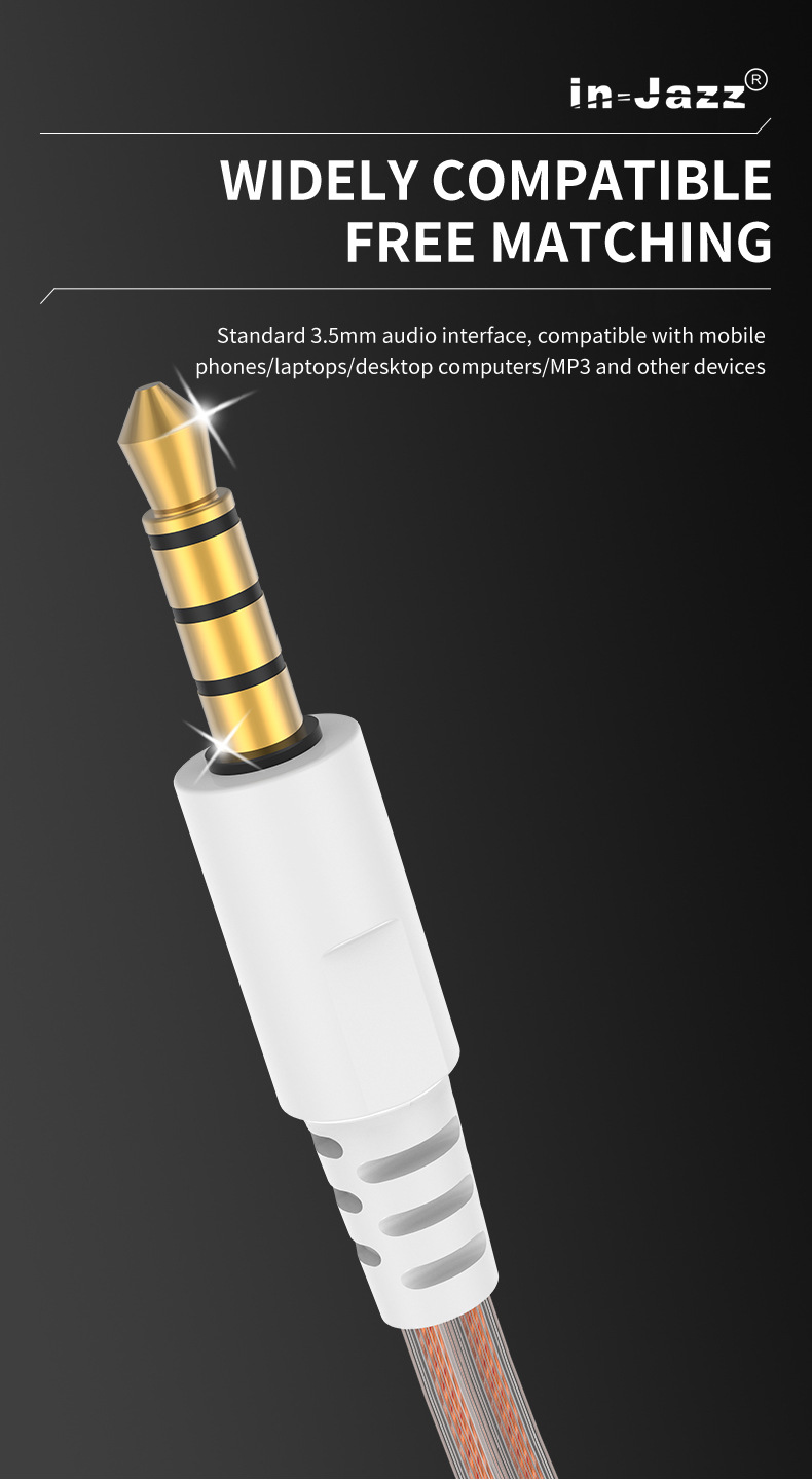 Export Heavy Bass Over-Ear Wired Headphones Metal Noise Cancelling In-Ear Sports Music Ear Hook Style_voghion.com
