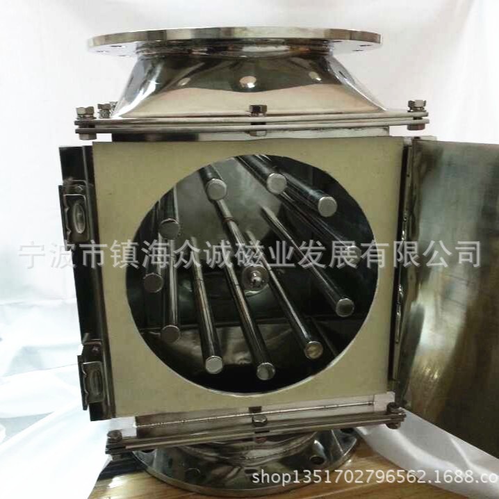 电动旋转式除铁器 干式永磁设备 强力吸铁器 不锈钢干粉除铁机