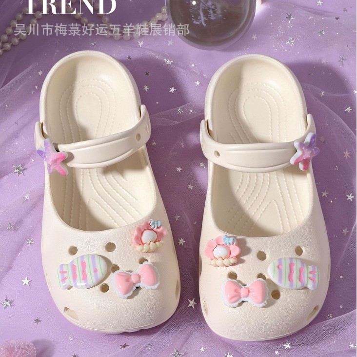 Girls' 2026 Beach Sandals, Women's Outdoor Mary Jane Clogs, Summer New Ballet Sandals for Girls, Wholesale