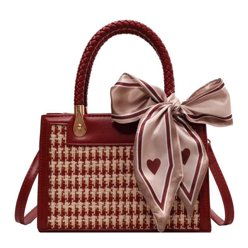 빨간색 하운즈투스 체크 6811