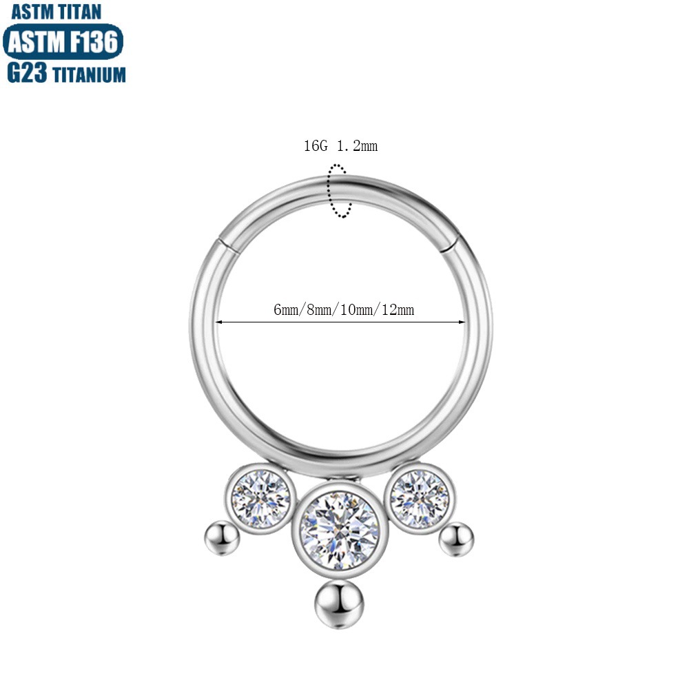 Labret piercing jewelry detail image