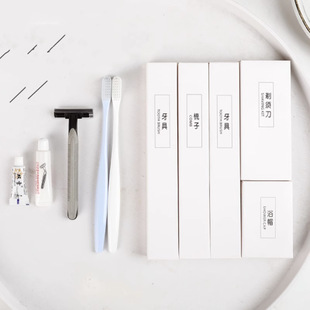 Hotel disposable toothbrush hotel special soft fur household hospitality toothbrush with toothpaste suit B & B toiletries
