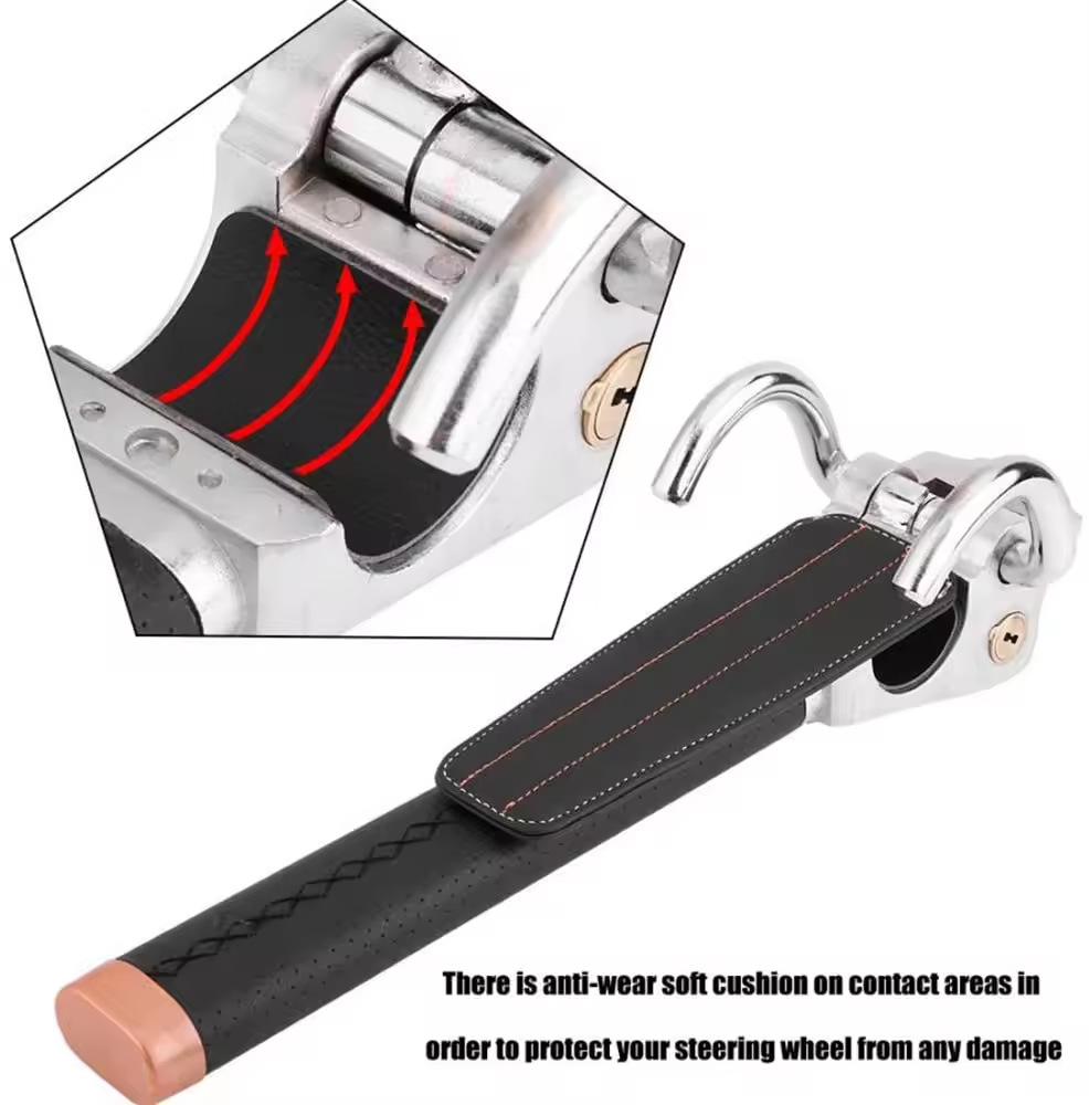 Cross-border foreign trade in stock wholesale car universal multi-function car steering wheel lock front anti-theft lock