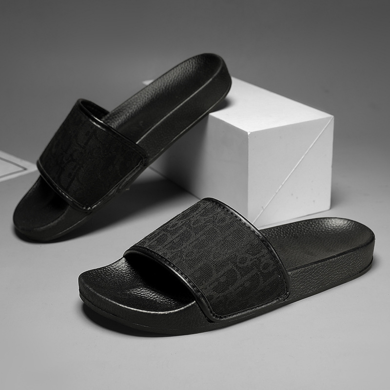 Men's Slippers Hot Style 2025 New Cross-Border Wear Trendy High-End Slippers Home Large Size High-End Slippers Men's Slippers Hot Style 2025 New Cross-Border Wear Trendy High-End Slippers Home Large Size High-End Slippers