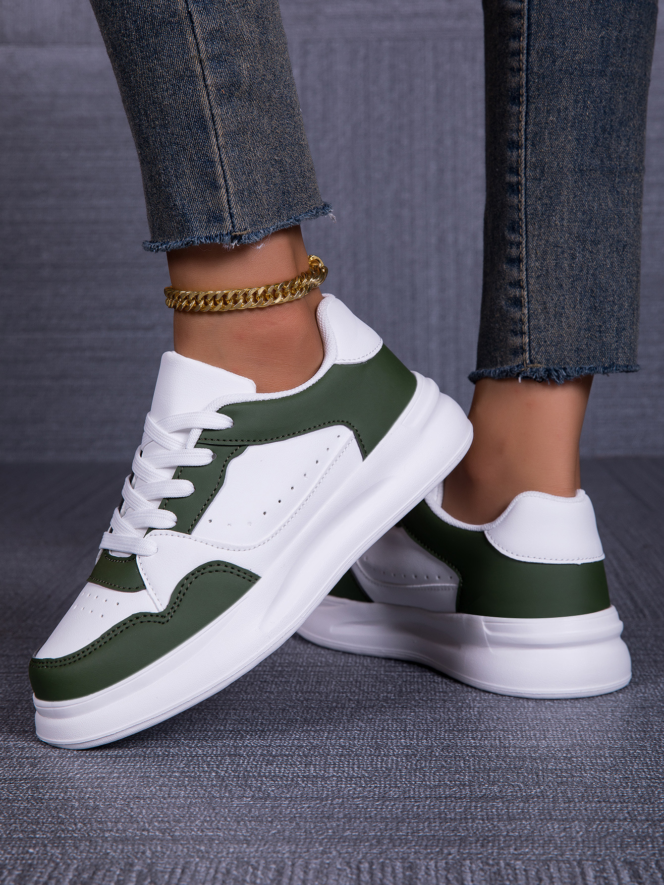 Bequeme Damen Freizeitschuhe Mit Schnürung Für Den Außenbereich_voghion.com