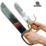 广州响牌正品咏春八斩刀 大号蝴蝶双刀 未开刃 传统武术器材训练