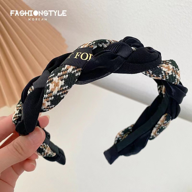 Cabeza de esponja superior de cráneo alto diadema de lavado de cara femenino diadema retro francés de ala ancha de leche color café paquete de cabello de horquilla al por mayor